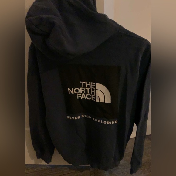 NAVY NORTHFACE HOODIE - Picture 2 of 2